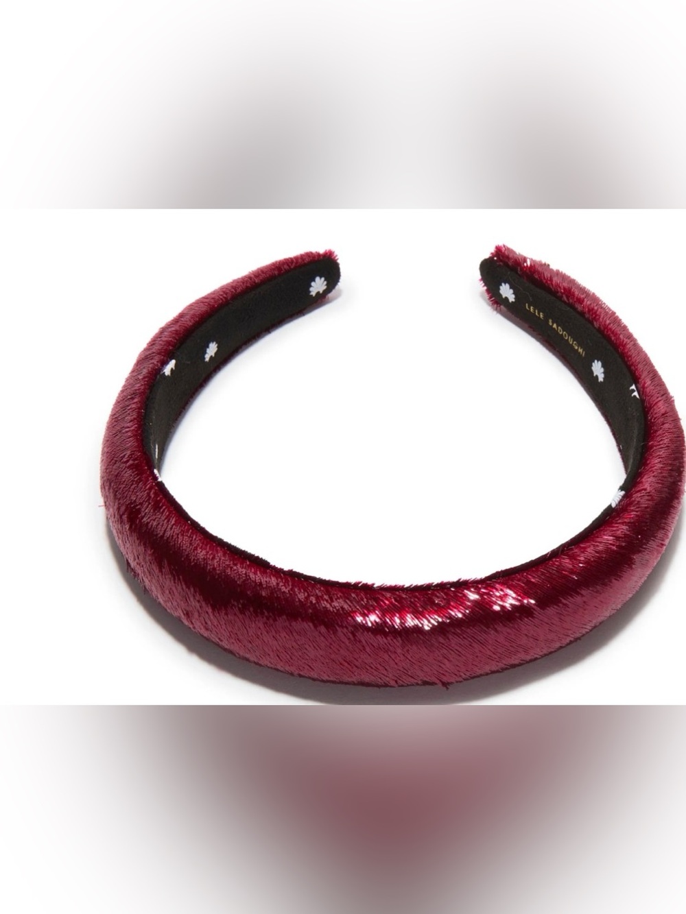 🩶LELE SADOUGHI TAPESTRY RED CHARLOTTE HEADBAND - NWT🩶